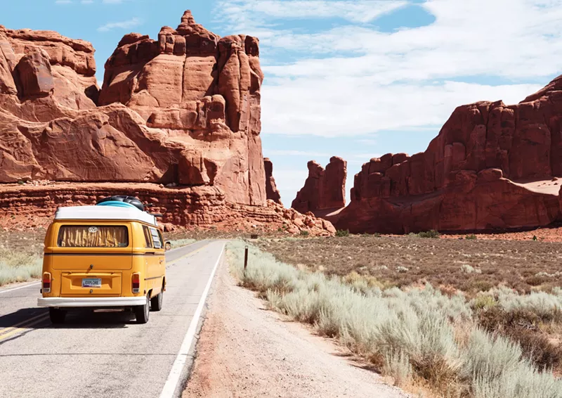 Image: Driving through Moab? Keep your stash secret until arriving at your destination, or you could risk a fine or even jail time.