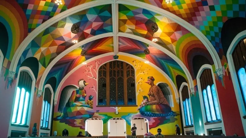 Image: Inside the International Church of Cannabis, located at 400 South Logan Street.