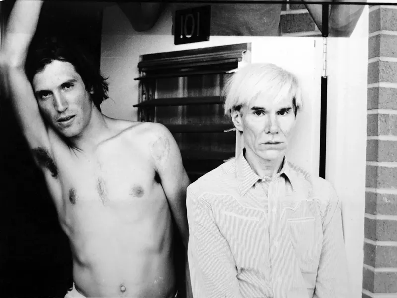 Image: Mark Sink with Andy Warhol.