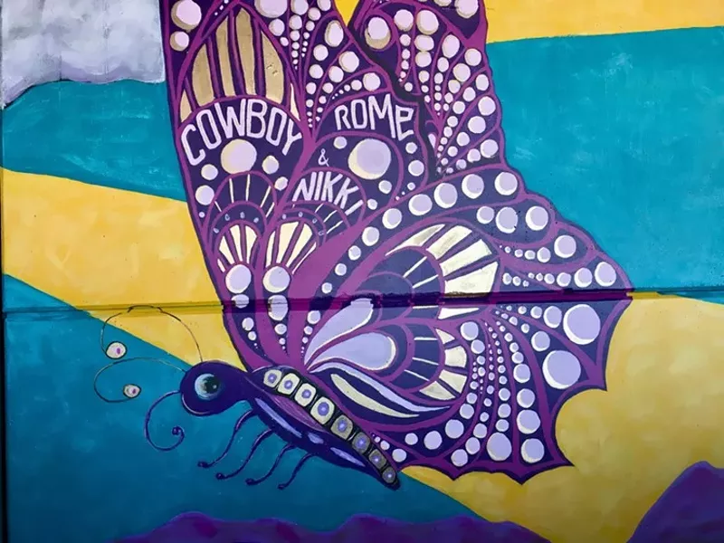 Image: Robin Kniech commissioned a mural commemorating three victims of an August triple homicide.