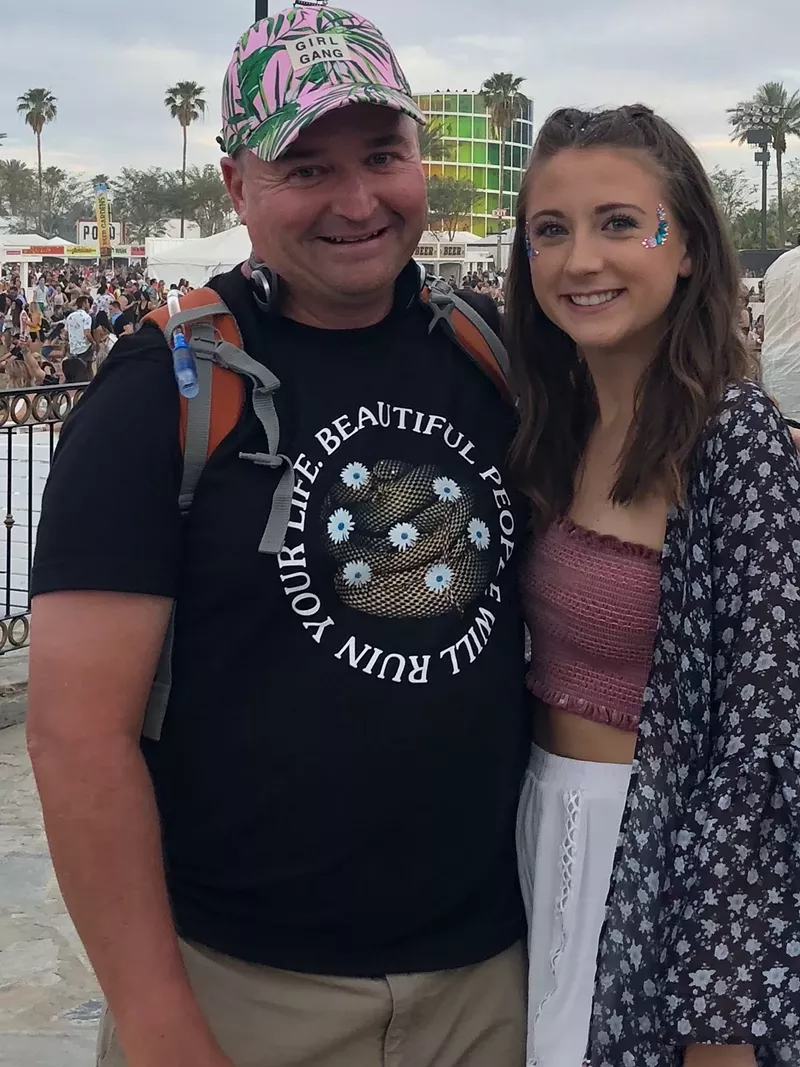 Image: Duke Rumely and his daughter, Jordan, created Sober AF Entertainment to provide safe and welcoming spaces for concert-goers and sports fans.