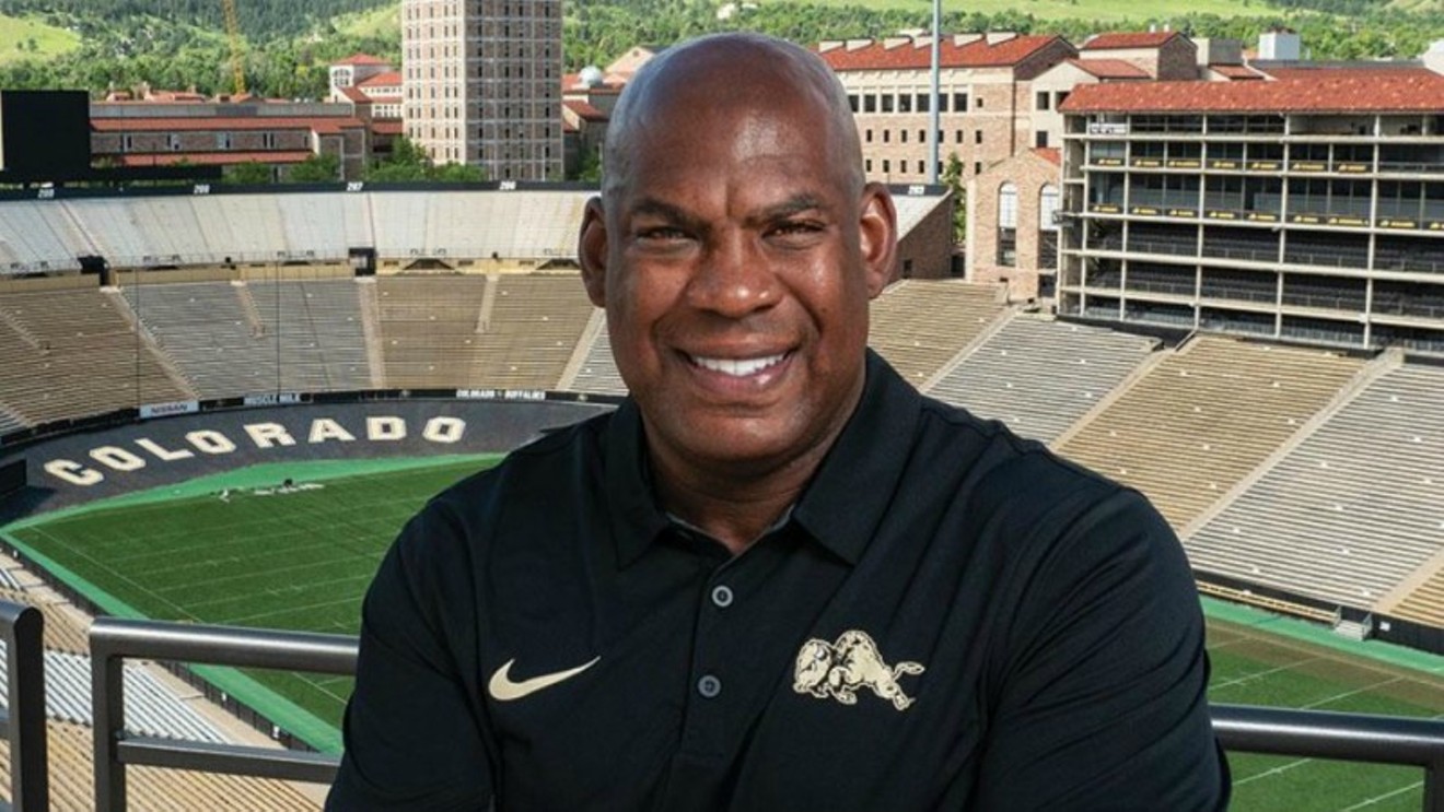 One of CU Boulder's official portraits of now-departed football coach Mel Tucker.