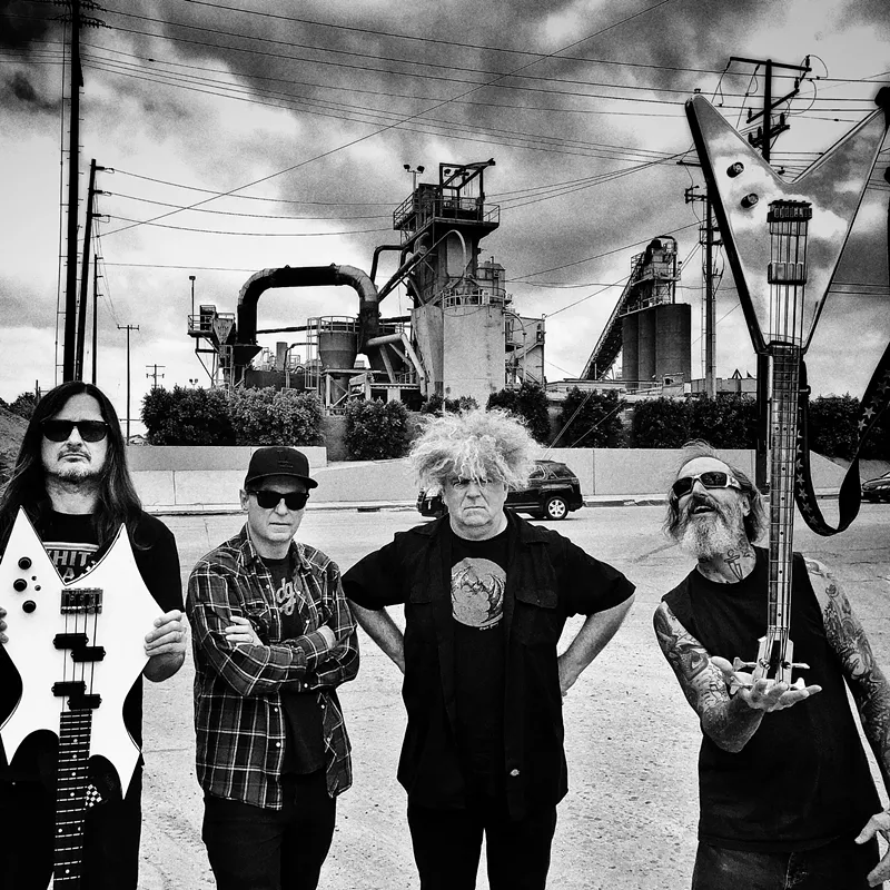 Image: Left to right: Steven McDonald, Dale Crover, Buzz Osborne and Jeff Pinkus.
