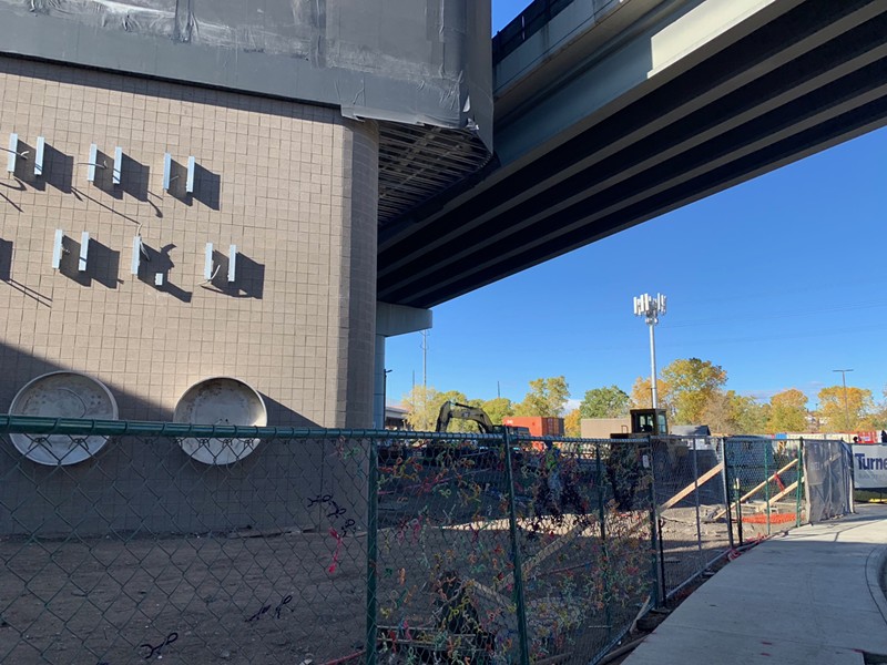 Meow Wolf Denver is going up in the shadow of the Colfax Viaduct.