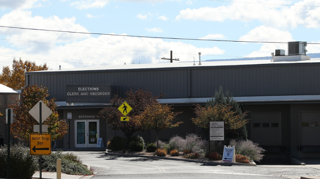 The elections headquarters in Mesa County