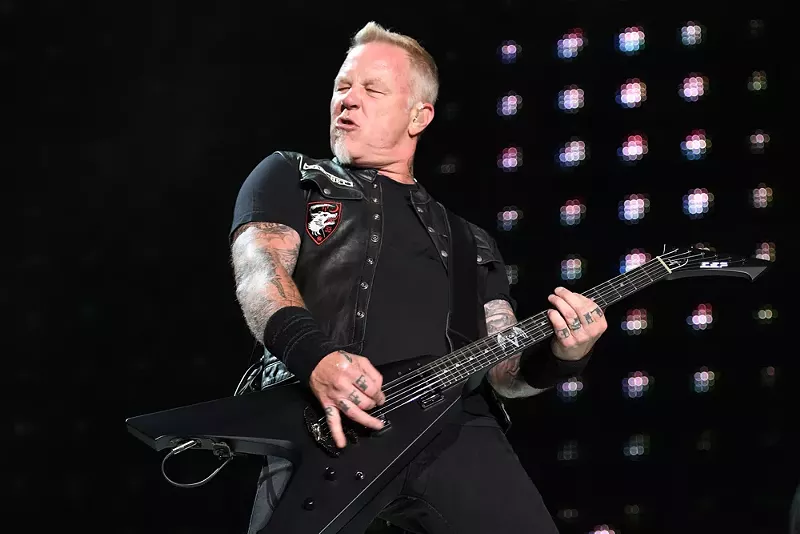 Image: James Hetfield of Metallica played Sports Authority Field on June 7, 2017.