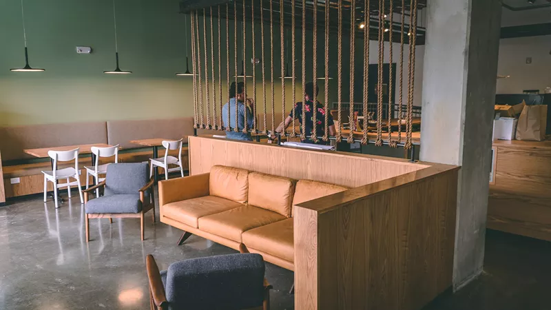 Image: Inside the first full cafe from Method Coffee Roasters.