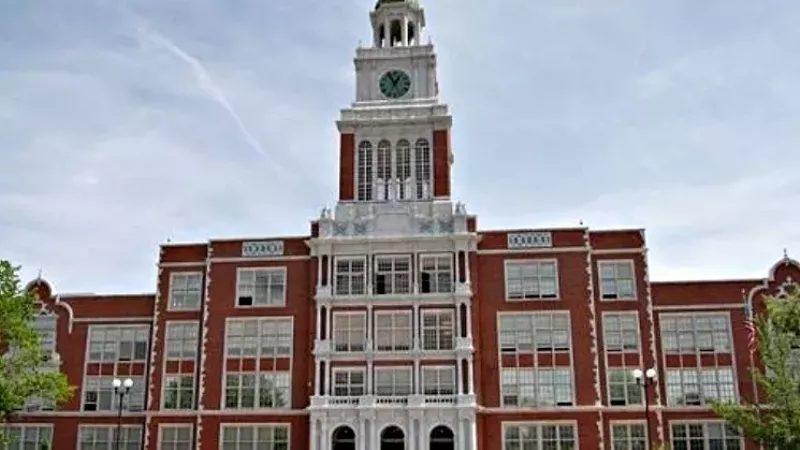 Image: East High School will be among the metro-area facilities to offer remote learning through the remainder of the academic year.