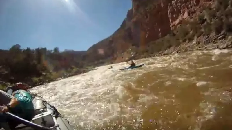 Image: The Tepee Rapids stretch of the Yampa River, where the latest fatal incident took place.