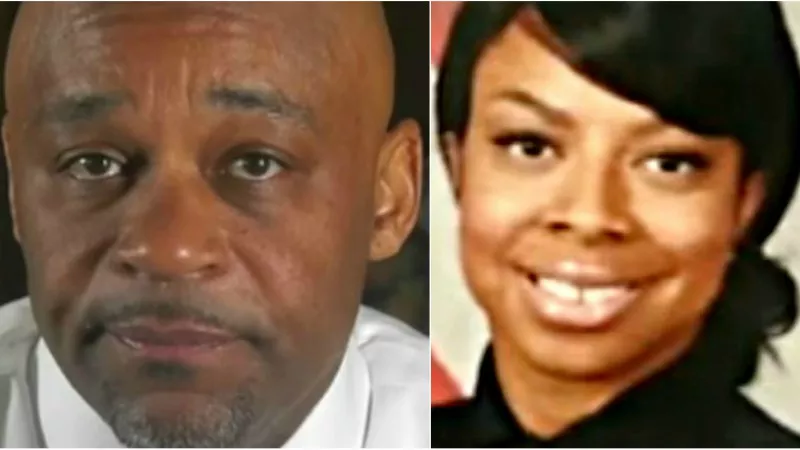Image: Mayor Michael Hancock and Leslie Branch-Wise during the period when she was a Denver police officer on the mayor's security team.