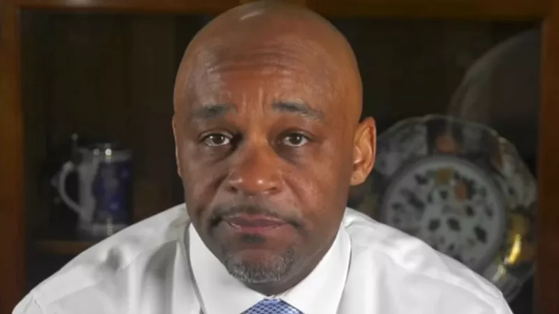 Image: Denver Mayor Michael Hancock in a screen capture from his video apology regarding his behavior toward Detective Leslie Branch-Wise.
