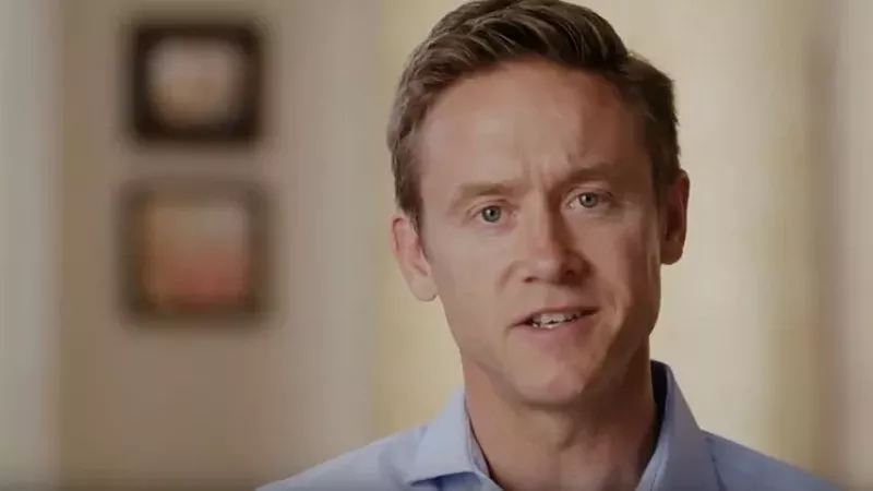 Image: Mike Johnston as seen in a gubernatorial campaign commercial widely aired prior to the 2018 Democratic primary.