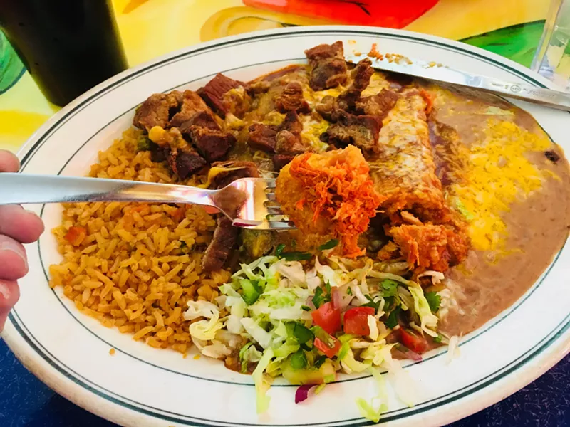 Image: Lunch combo plates are a great money saver on weekdays.
