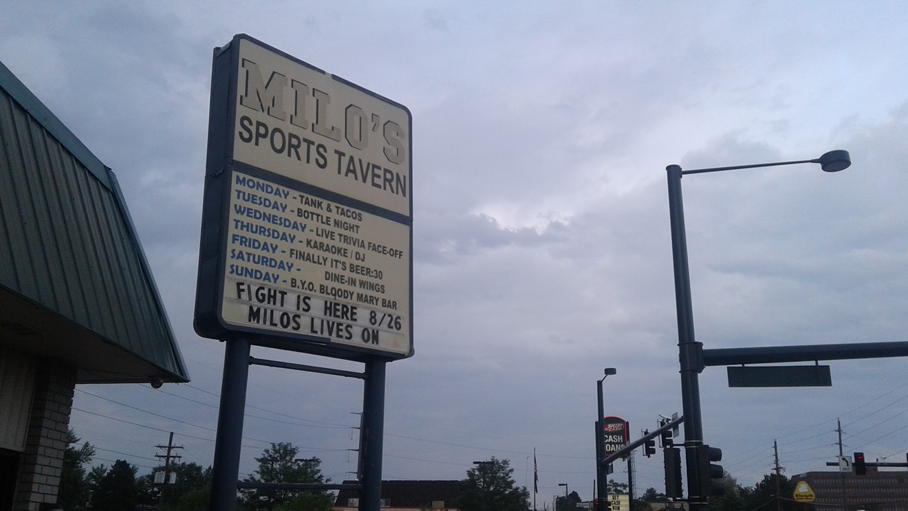 Milo's Sports Tavern will indeed live on, at least as long as it can keep 7-Eleven from taking over its spot at Monaco and Evans.