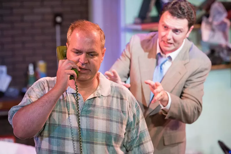 Image: Len Matheo (left) and James O'Hagan Murphy in The Odd Couple.
