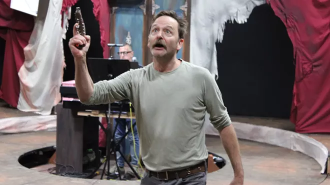 An actor onstage.