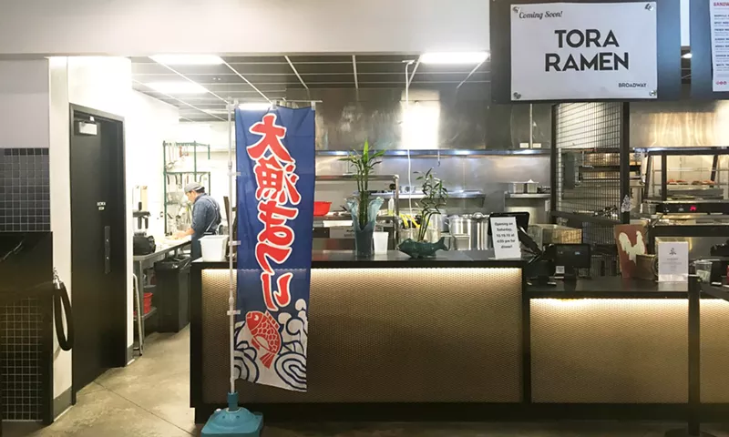 Image: The transformation to Tora Ramen is already in progress at Broadway Market.