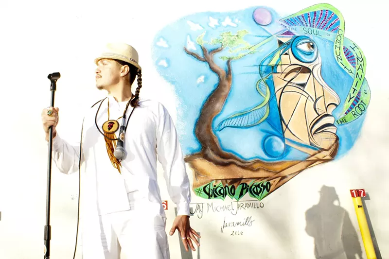 Image: Hip-hop artist Molina Speaks heard his first rap song in Rawlins, Wyoming.