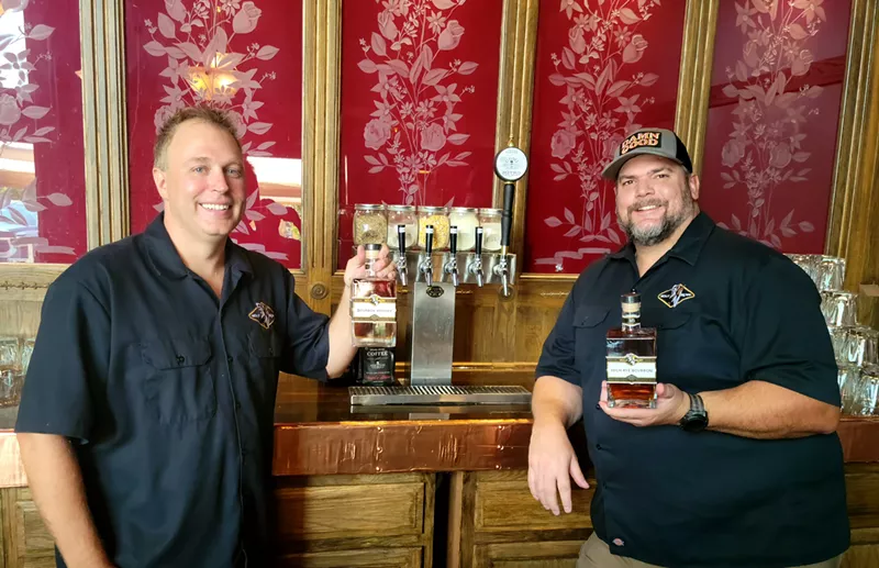 Image: Justin Lee and Stephen DeGruccuo own Molly Brown Distillery.