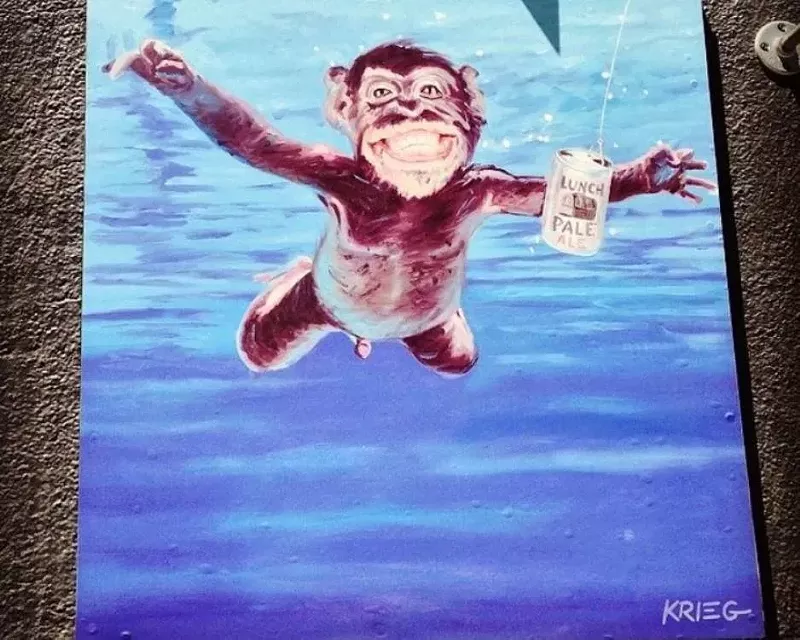 Image: This onkey landed one bar in a little hot water.