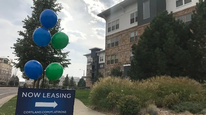 Image: The Cortland Flatirons apartments in Broomfield are typical of the sprawling complexes that have popped up along the urban corridor in recent years.