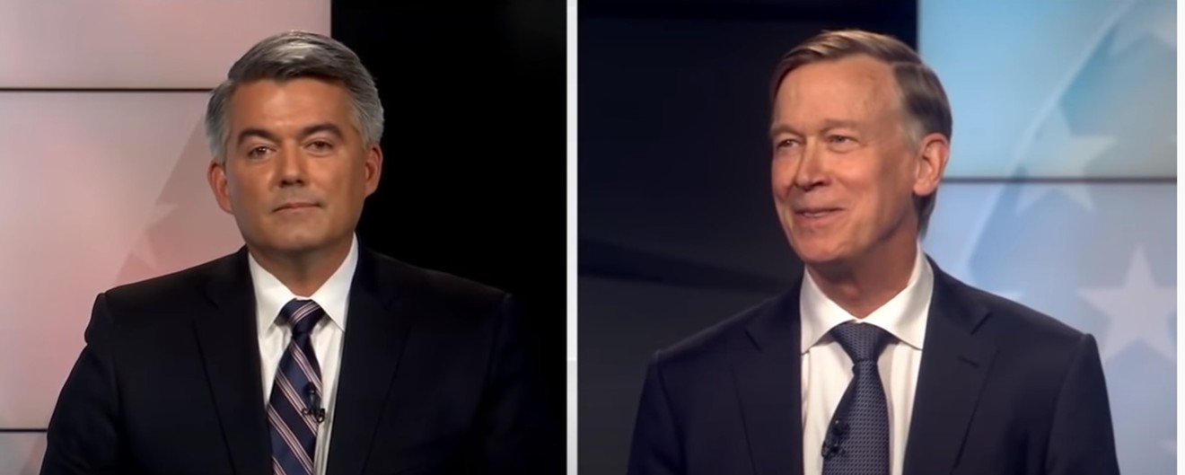 Cory Gardner and John Hickenlooper being excellent to each other in their October 9 debate.
