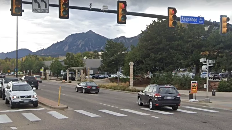Image: Thirty accidents have taken place at or near the intersection of 28th Street and Arapahoe Avenue in Boulder in 2022 through December 5.