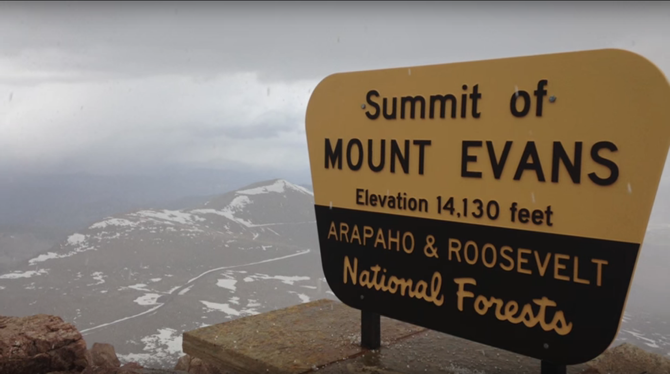 The summit of Mount Evans.