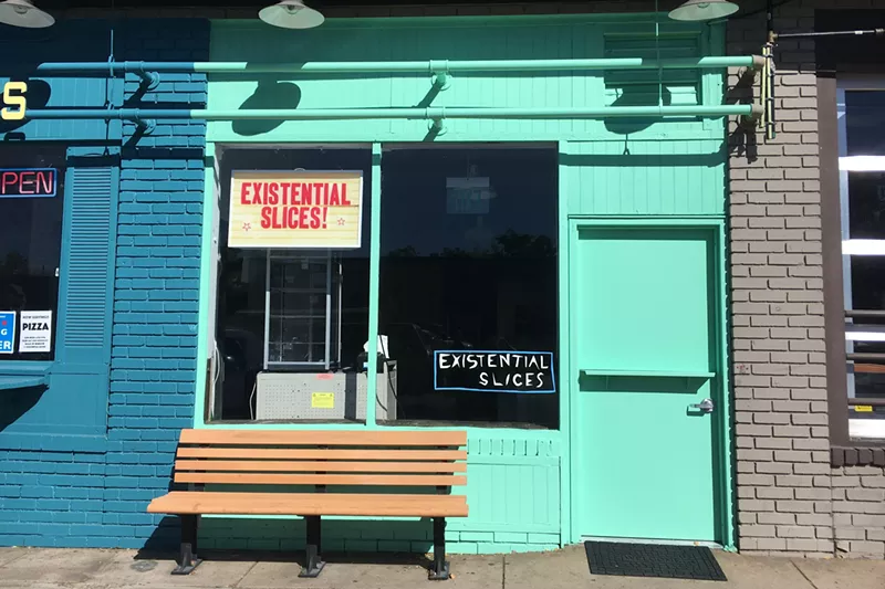 Image: The proudly DIY Existential Slices is now serving pizza from its walk-up window and at Don's Club Tavern.
