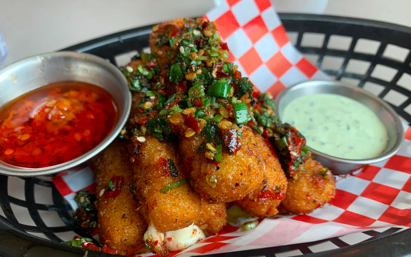 Get high on classic cheese sticks amped up with Sichuan peppercorns.