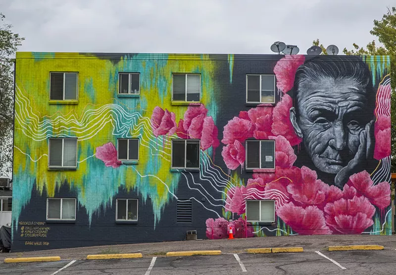 Image: Mural by Chelsea Lewinski, Taylor Herzog and Ashley Joon at 72nd Avenue and Hooker Street.