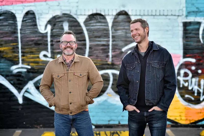 Image: Dave Tamkin and Chris Webb of the Musicians Tip Jar podcast.