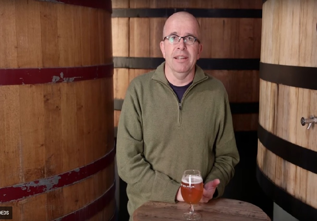In this screen-cap from a New Belgium Brewing video, Peter Bouckaert talks about the origins of the brewery's sour program.
