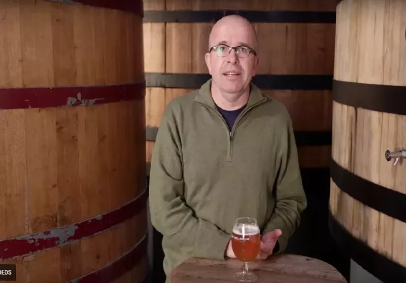 Image: In this screen-cap from a New Belgium Brewing video, Peter Bouckaert talks about the origins of the brewery's sour program.