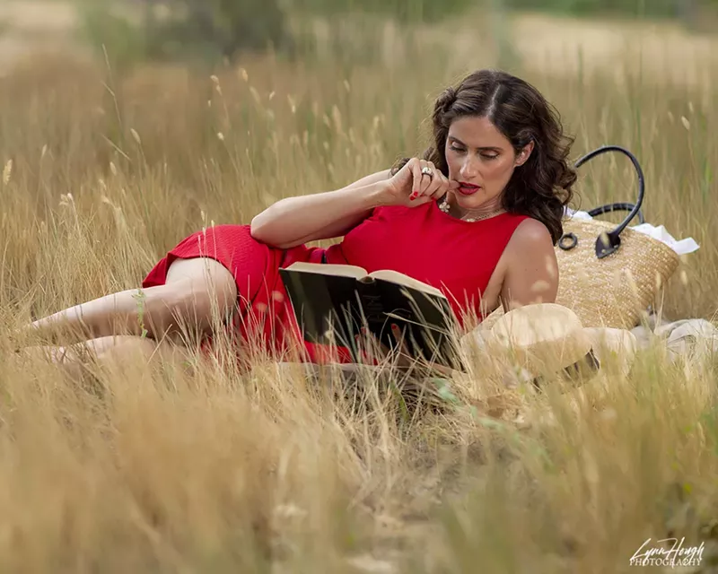 Image: Denver writer Nancy Stohlman, outstanding in her field.