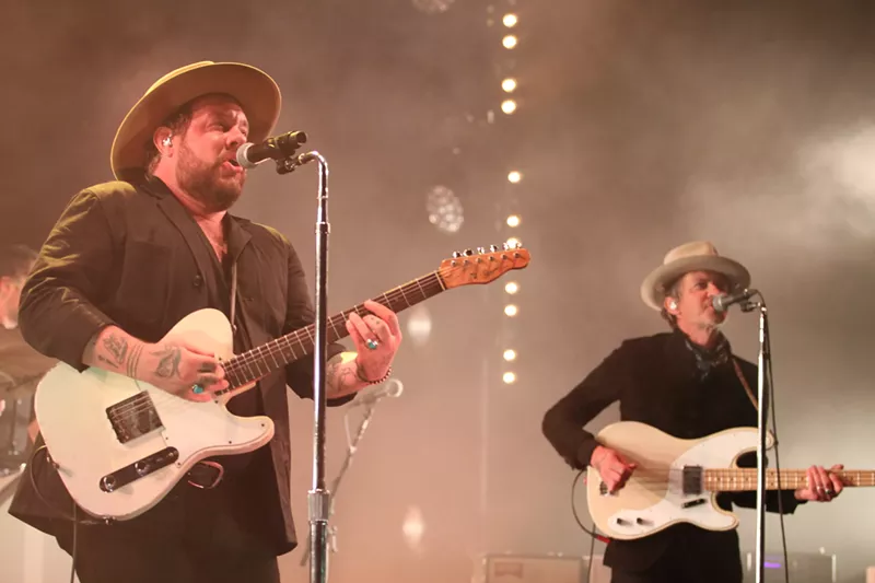 Image: Nathaniel Rateliff & the Night Sweats played the first of three nights at Red Rocks Amphitheatre on Monday.