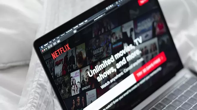 Netflix login page on laptop