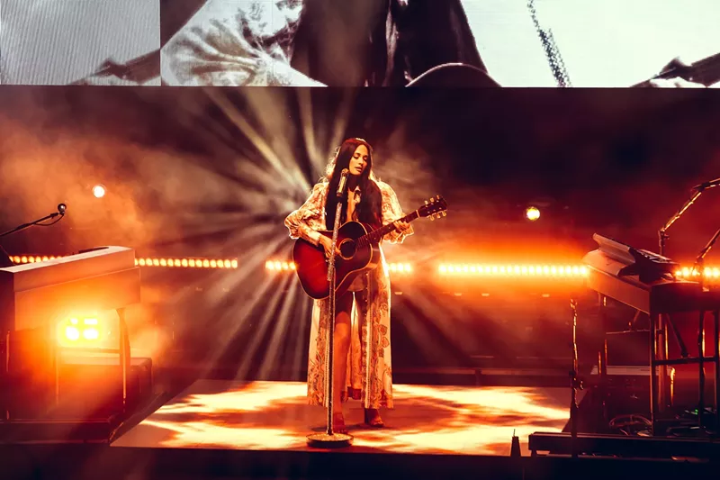 Image: Kacey Musgraves performing at Red Rocks in Colorado.