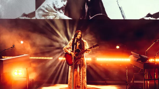 Kacey Musgraves performing at Red Rocks in Colorado.
