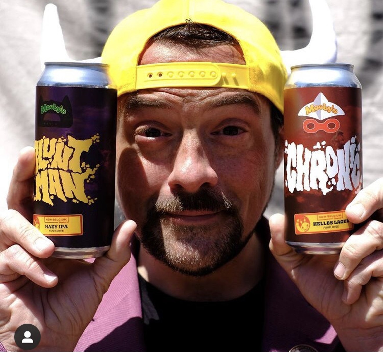 The pilot brewery used its canning system for Kevin Smith's Mooby pop-up.