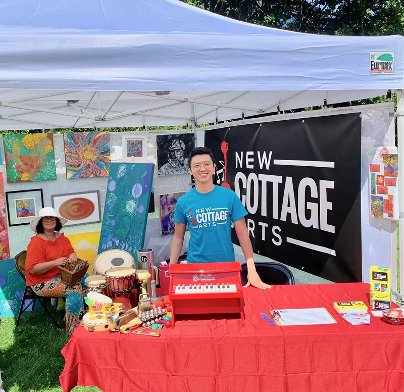 Image: New Cottage Arts held a booth at the Denver International Festival.