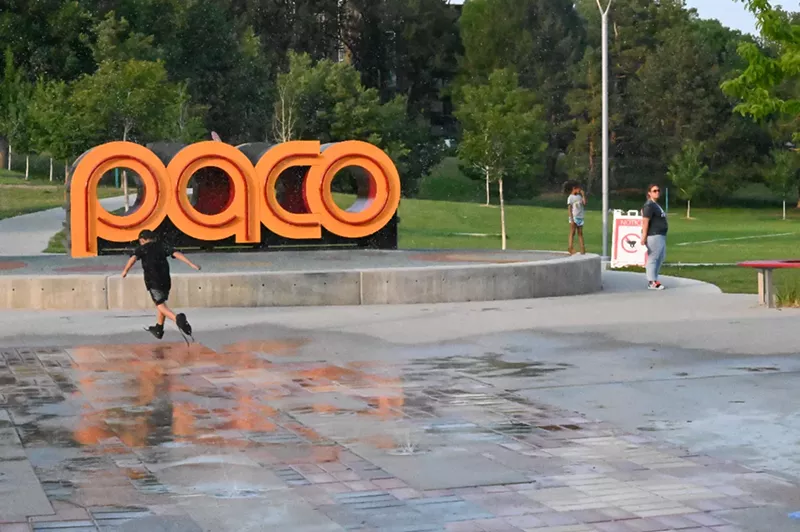 Image: Kids play in a park.