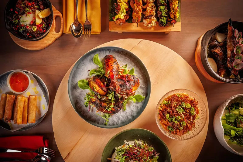Image: various food on plates