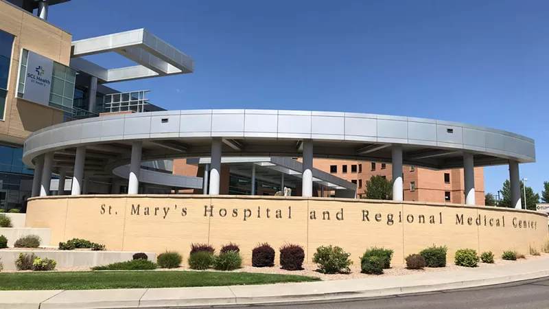 Image: Outside St. Mary's Hospital and Regional Medical Center in Grand Junction