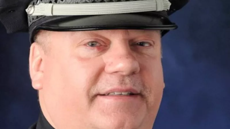 Image: The portrait of then-Sergeant Sean Faris shared by the Denver Police Department after he was awarded the agency Medal of Valor in 2014.