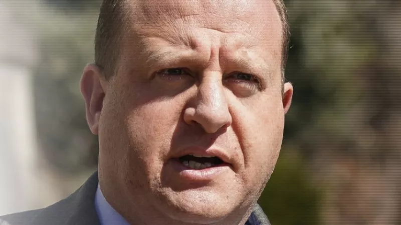 Image: The photo of Governor Jared Polis used by ABC to publicize his December 5 interview with Martha Raddatz on This Week with George Stephanopoulos.