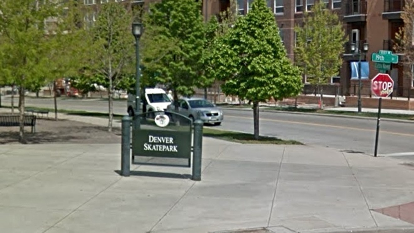 The April 23 shooting took place on the 2200 block of 19th Street; Denver Skatepark's address is 2205 19th Street.