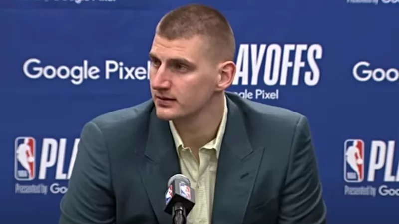 Image: Comcast subscribers weren't able to see Nikola Jokic's post-game interview following the Denver Nuggets' victory on April 24.