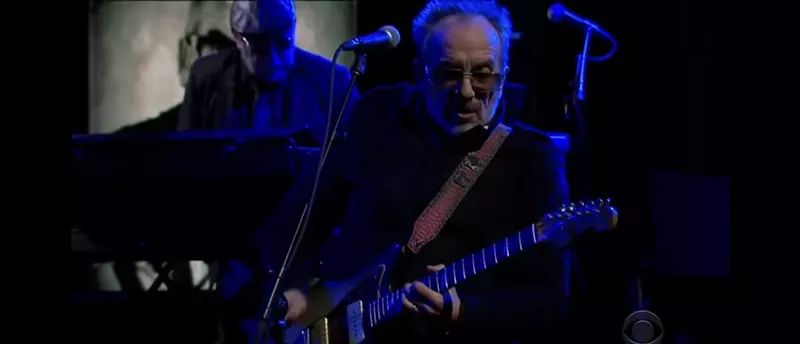 Image: Elvis Costello plays The Tonight Show.