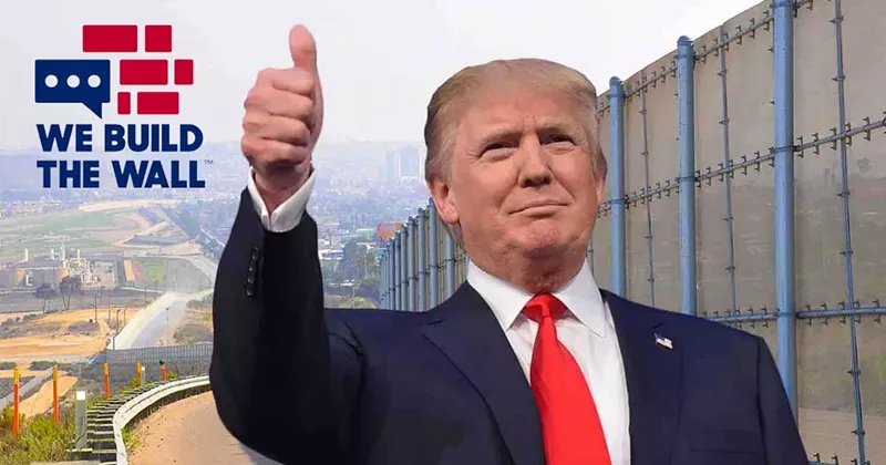 Image: Promo piece for the We Build the Wall campaign.